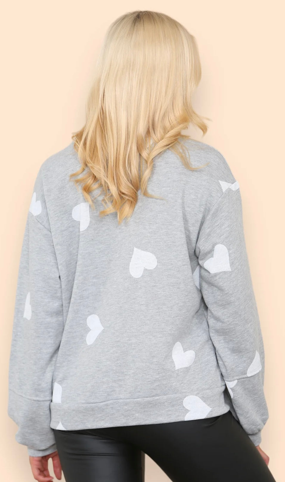 Hava - Multi Heart Print Sweatshirt