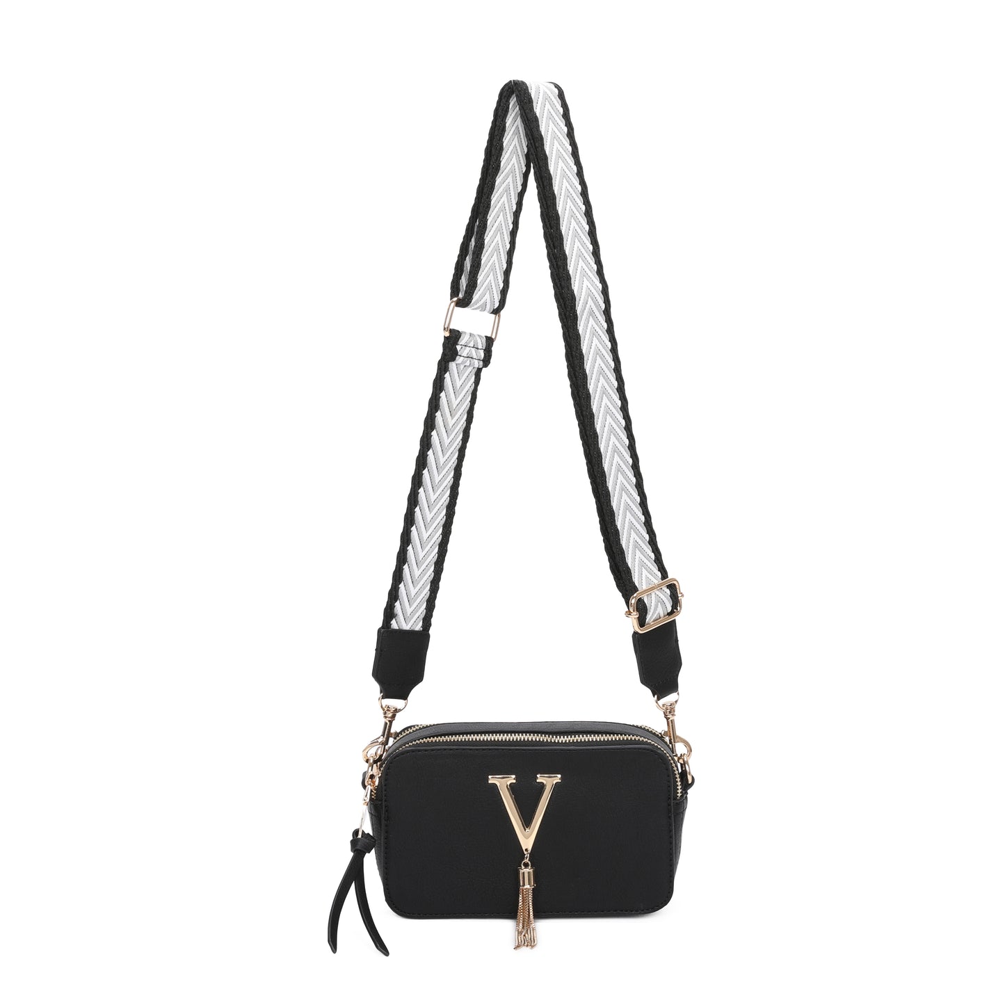 V Logo Tassel Box Bag