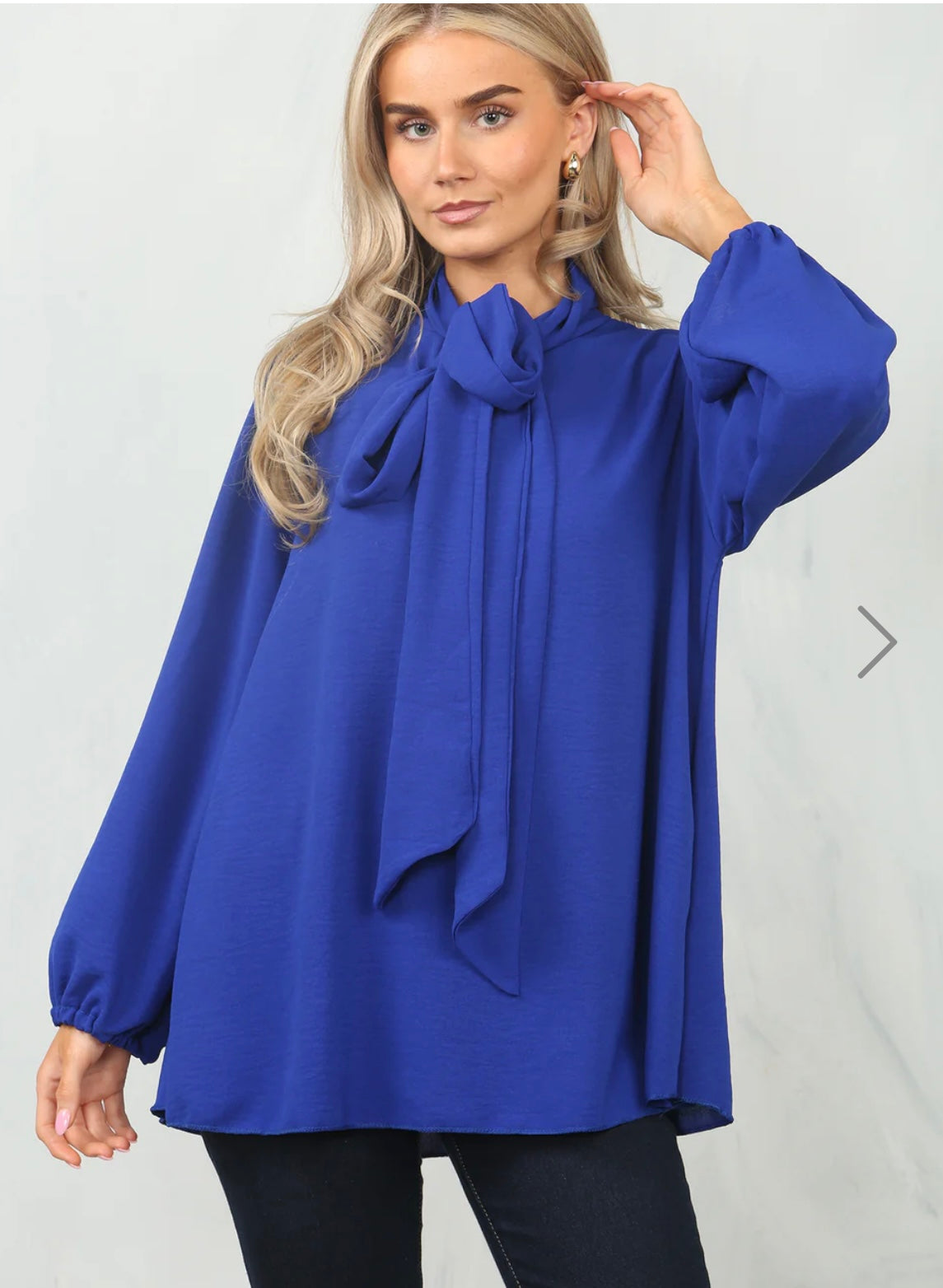The Amy Bow Tie Neck Blouse