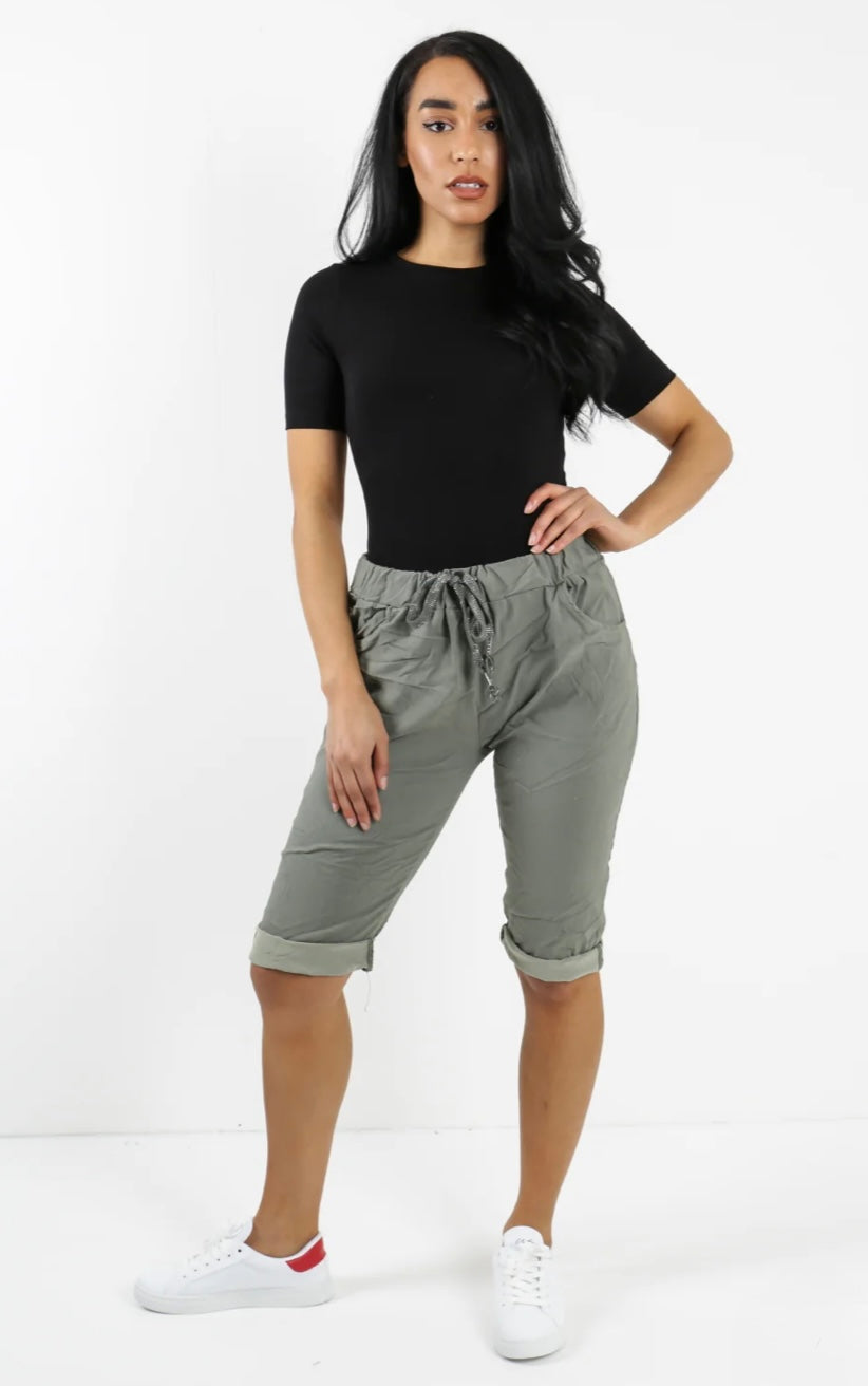 Italian Plain Magic Stretch Chino Shorts