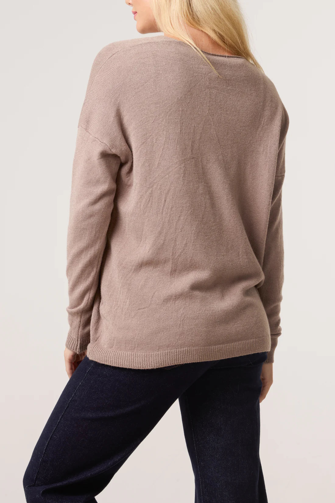 Gold Buttons Long Sleeve Cardigan