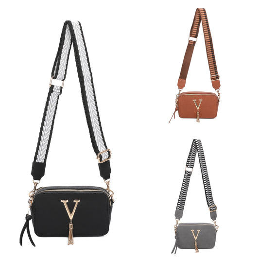 V Logo Tassel Box Bag