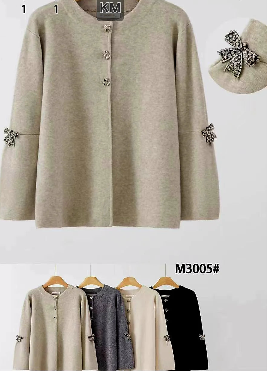 Crystal Bow Cardigan