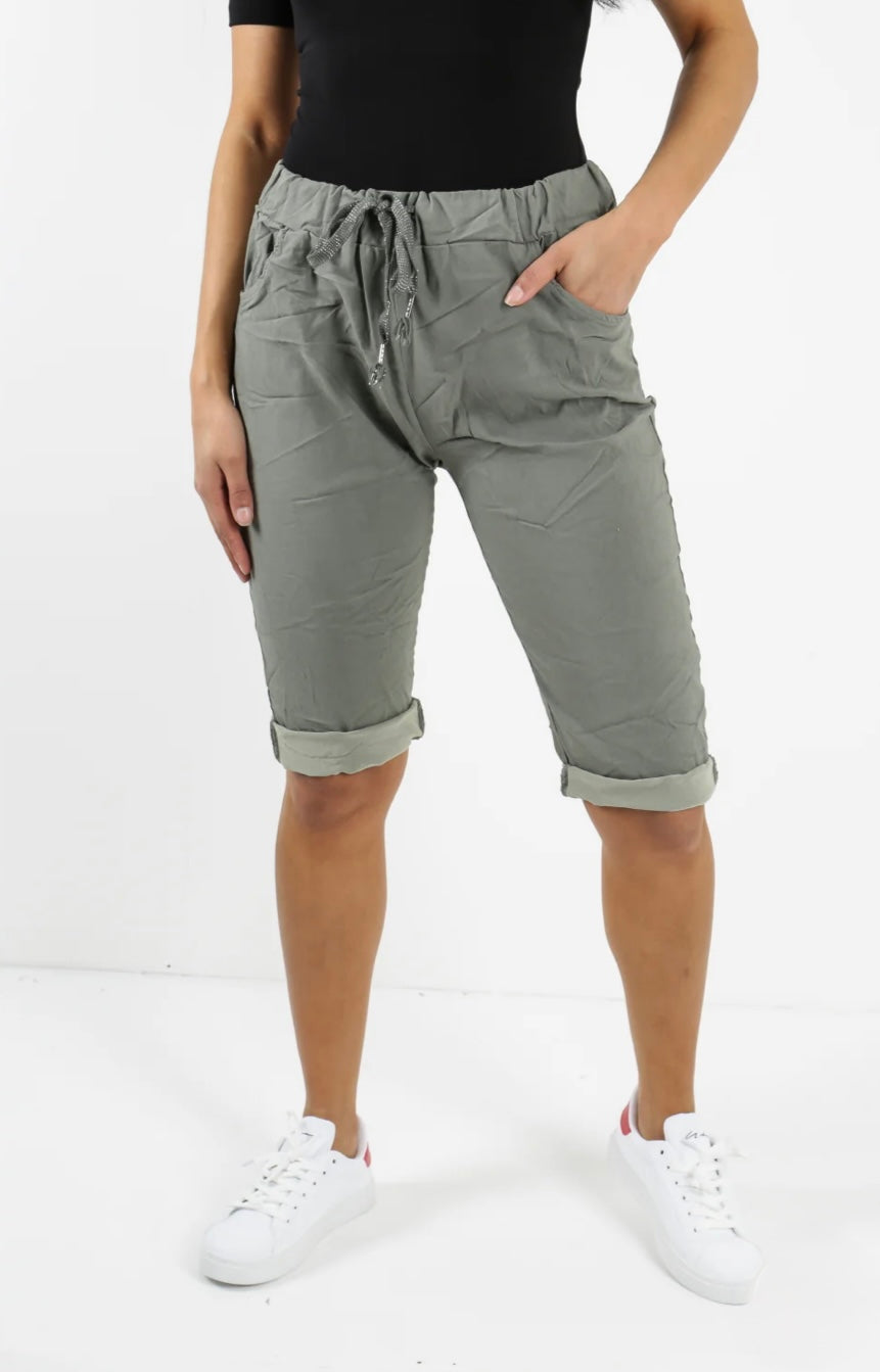 Italian Plain Magic Stretch Chino Shorts