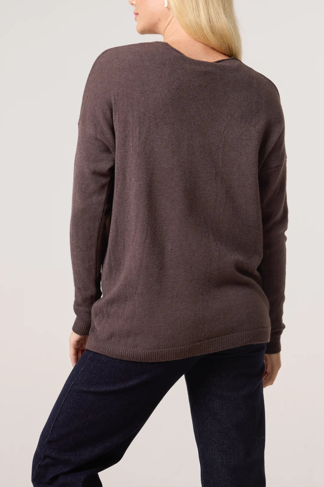 Gold Buttons Long Sleeve Cardigan