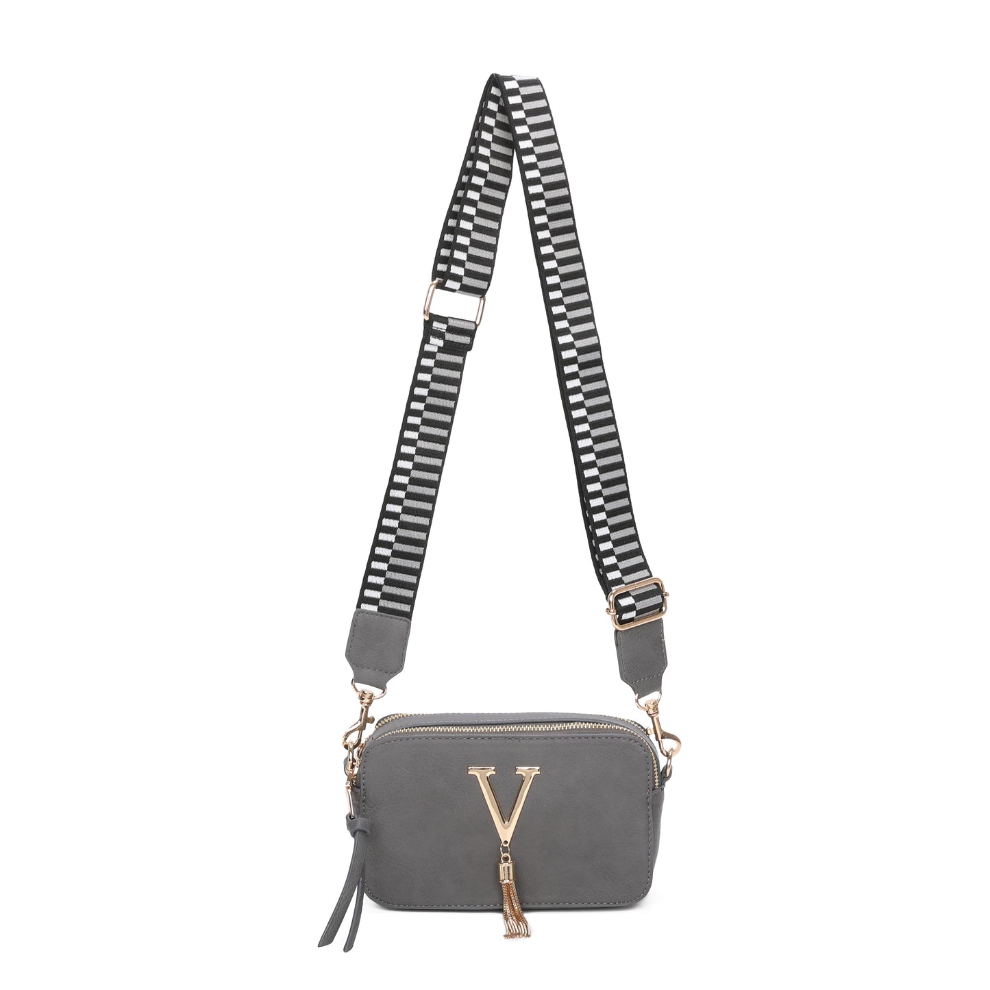 V Logo Tassel Box Bag