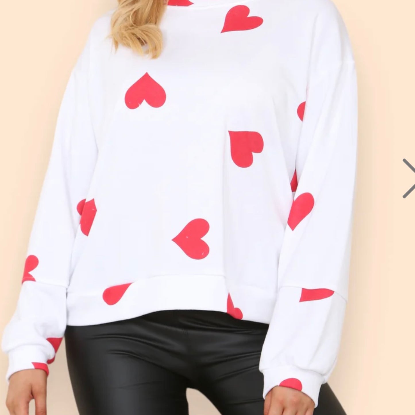 Hava - Multi Heart Print Sweatshirt