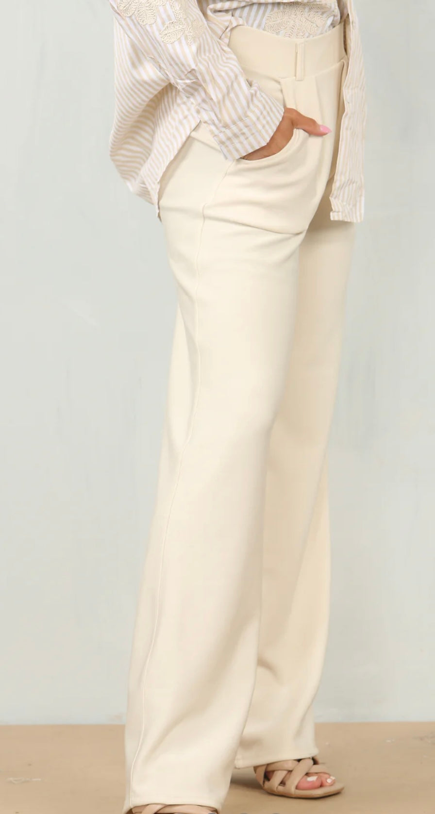 Glenda Relaxed Fit Scuba Trousers