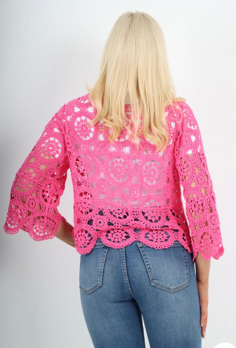 Reava - crochet cropped jacket/cardigan