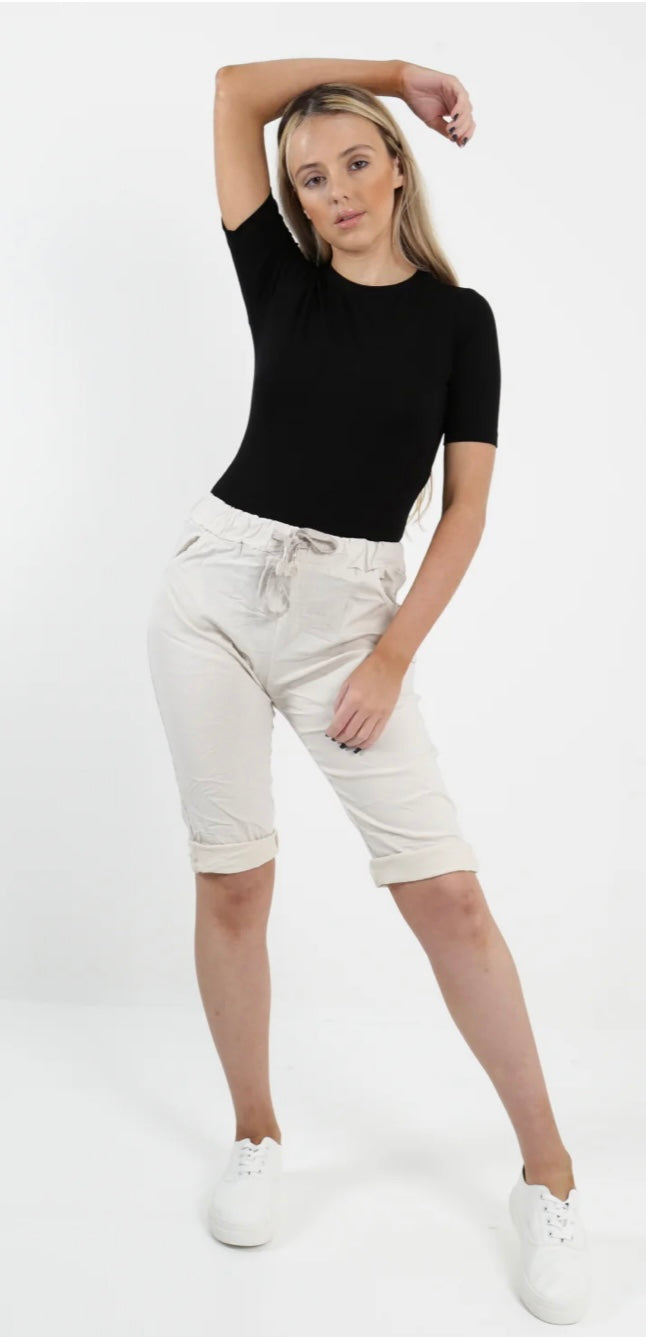 Italian Plain Magic Stretch Chino Shorts