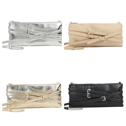 Buckle Detail Clutch Bag