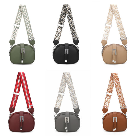 Crossbody Bag with Colourful Interchange Strap