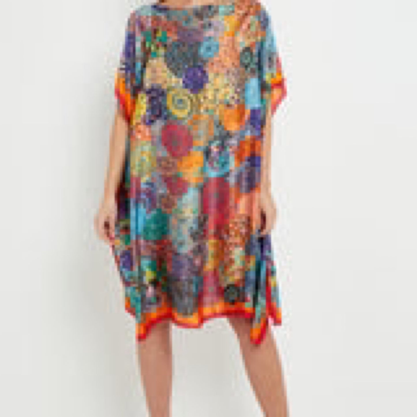 Circle Silk Beach Cover Up