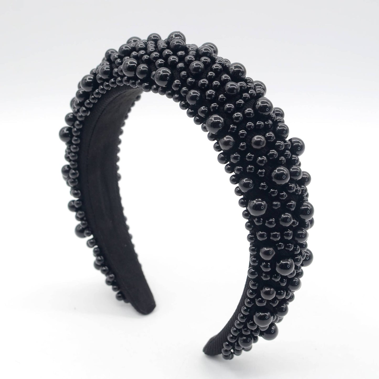 Black Chunky Pearl Headband