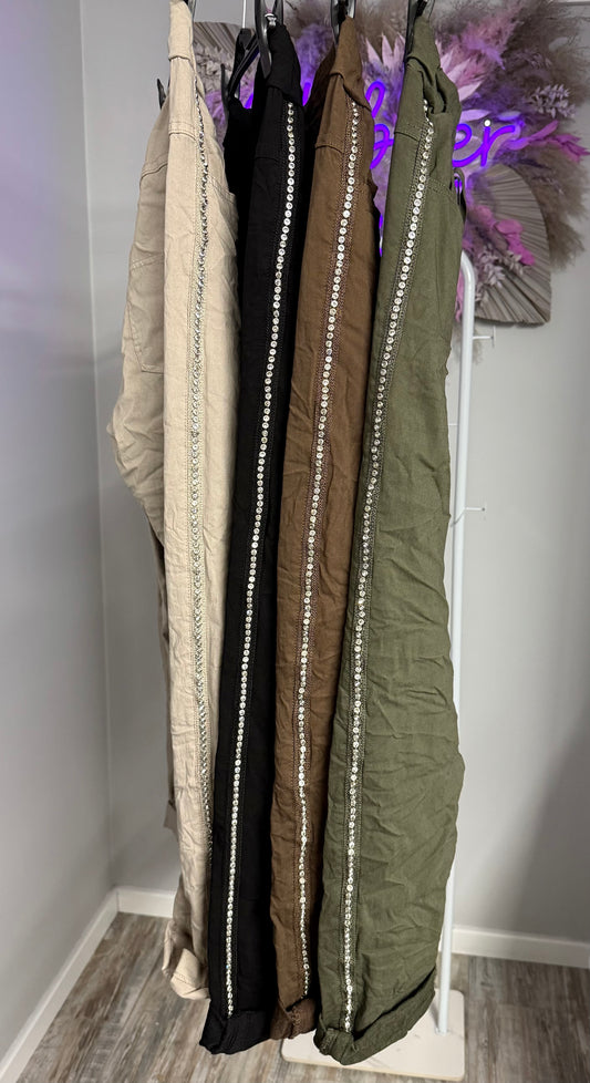Diamante Side Magic Trousers