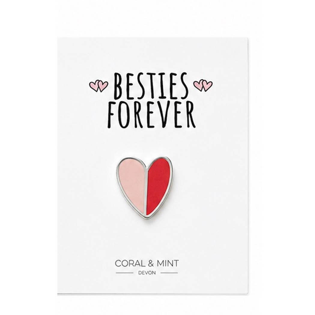 Besties Forever - Heart Enamel Pin