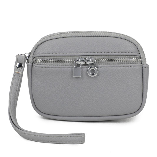Grey Wristlet Purse
