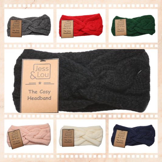 Jess & Lou Cosy Cable, Knot Front Headband