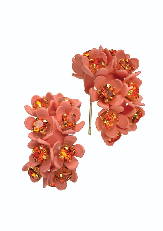 Vintage Style Demi Loop of Buds - Coral