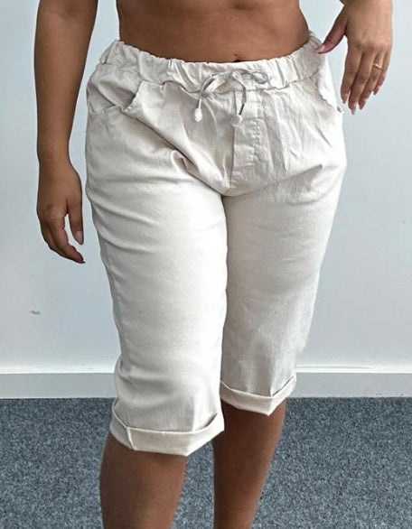 Italian Plain Magic Stretch Chino Shorts