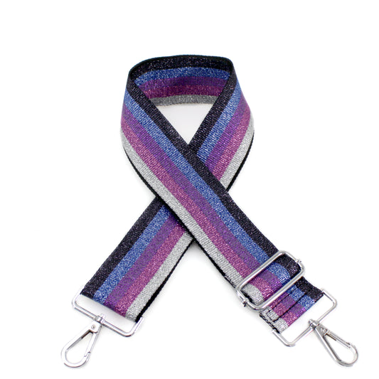 Canvas Strap - Purple Rainbow Print