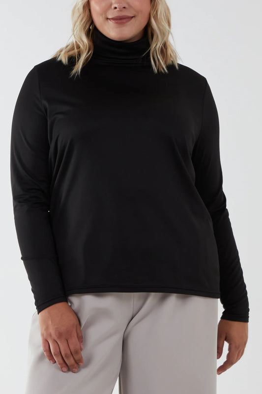 ZeZe - Fleece Lined Roll Neck Top
