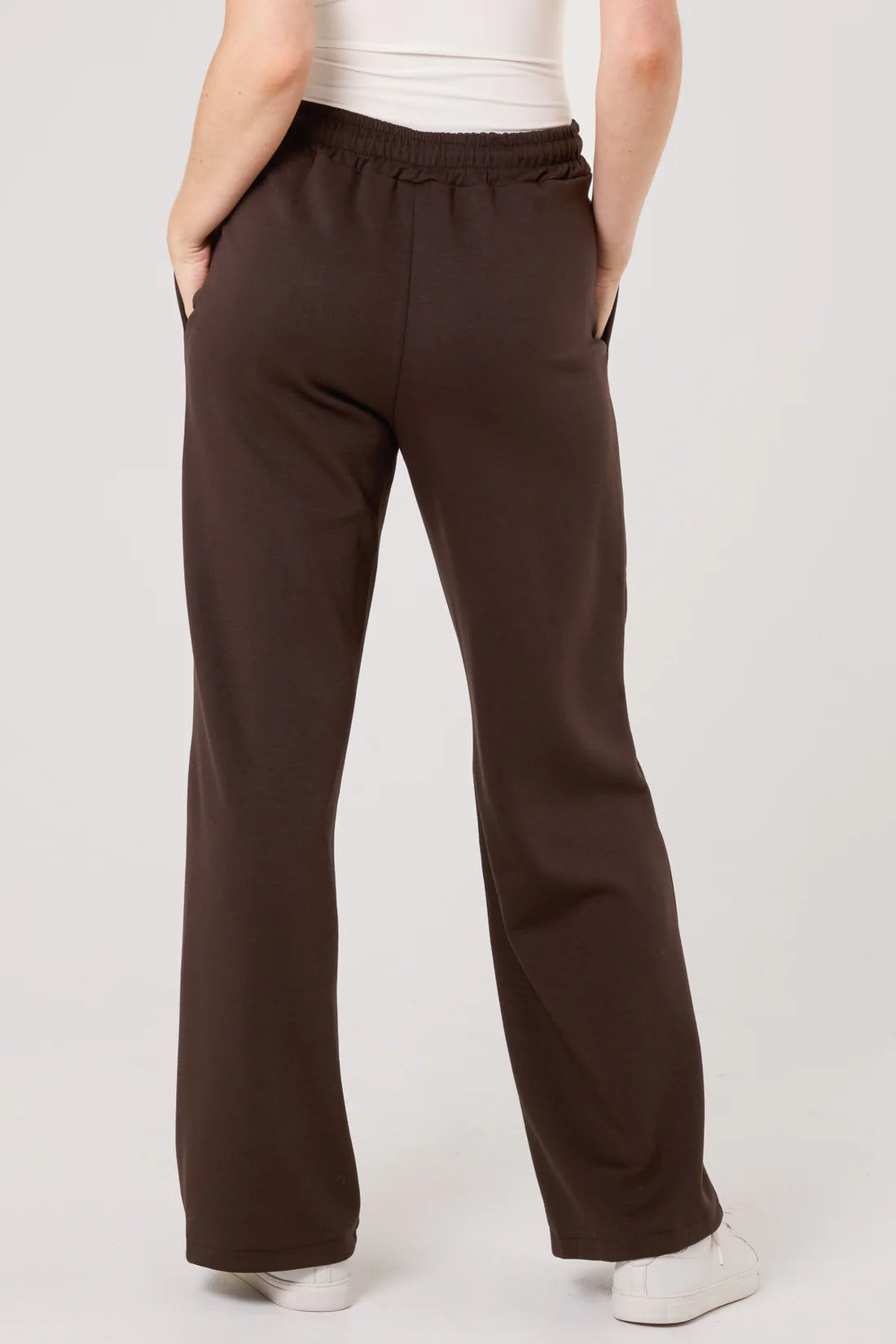 Drawstring Crease Front Sweat Trousers