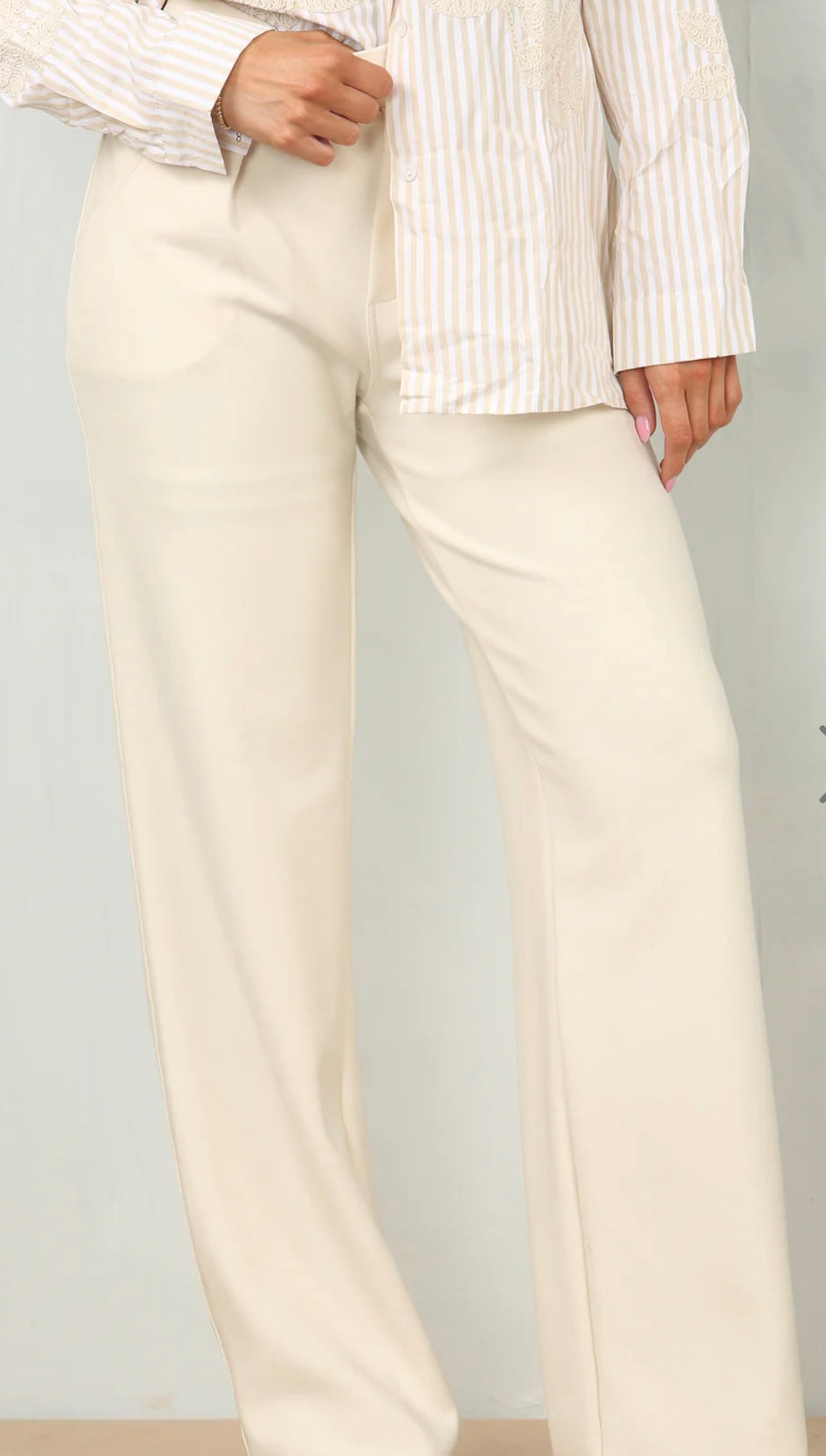 Glenda Relaxed Fit Scuba Trousers