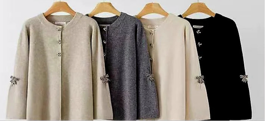 Crystal Bow Cardigan