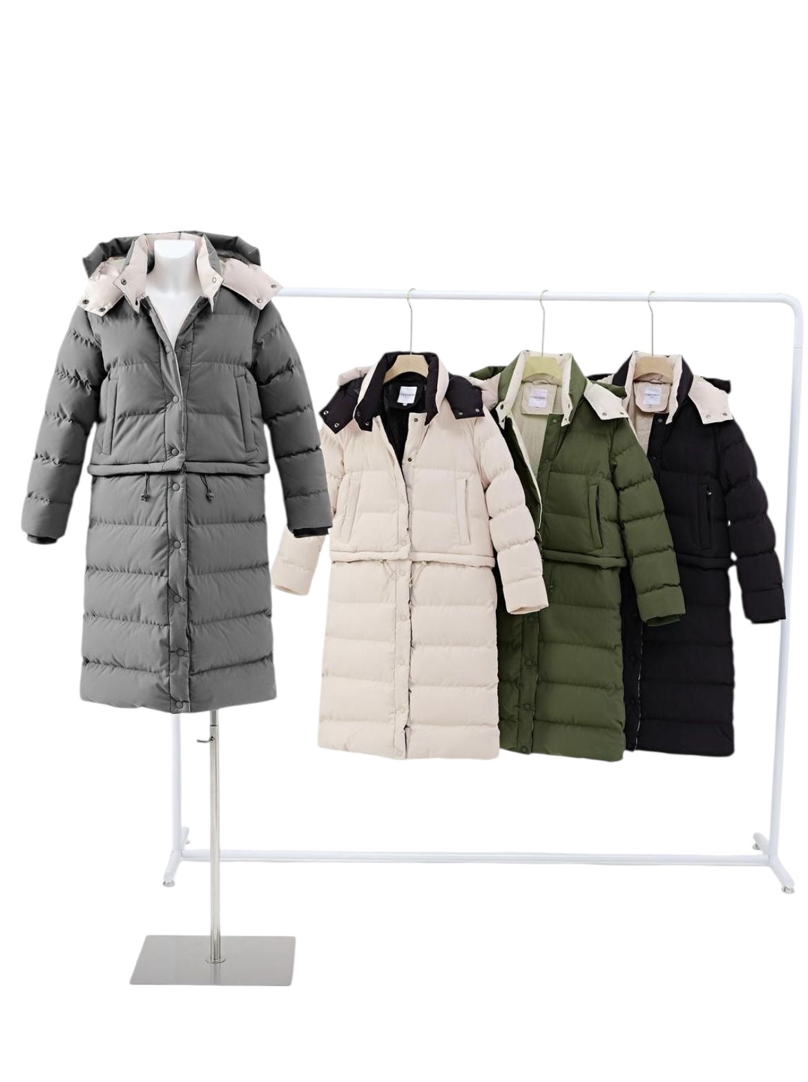 Hooded Puffer 2 in 1 Coat/Jacket