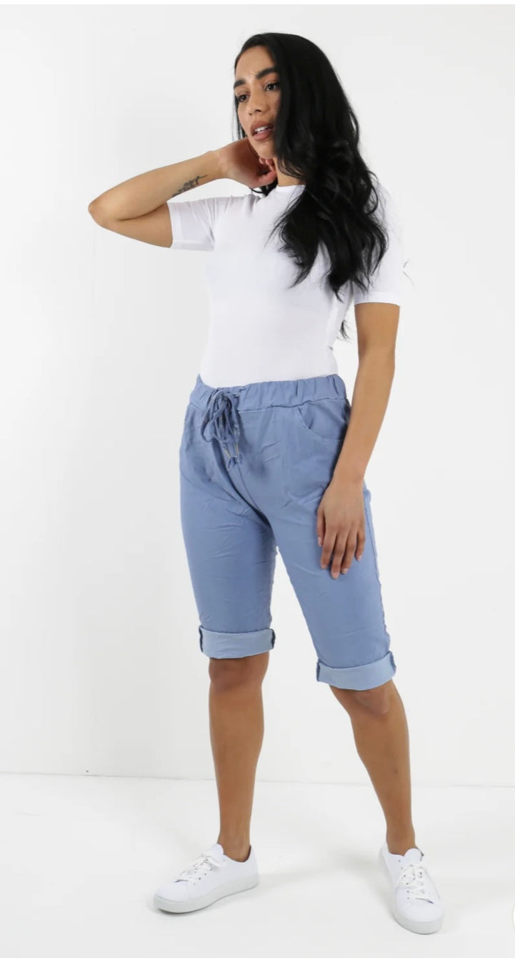 Italian Plain Magic Stretch Chino Shorts