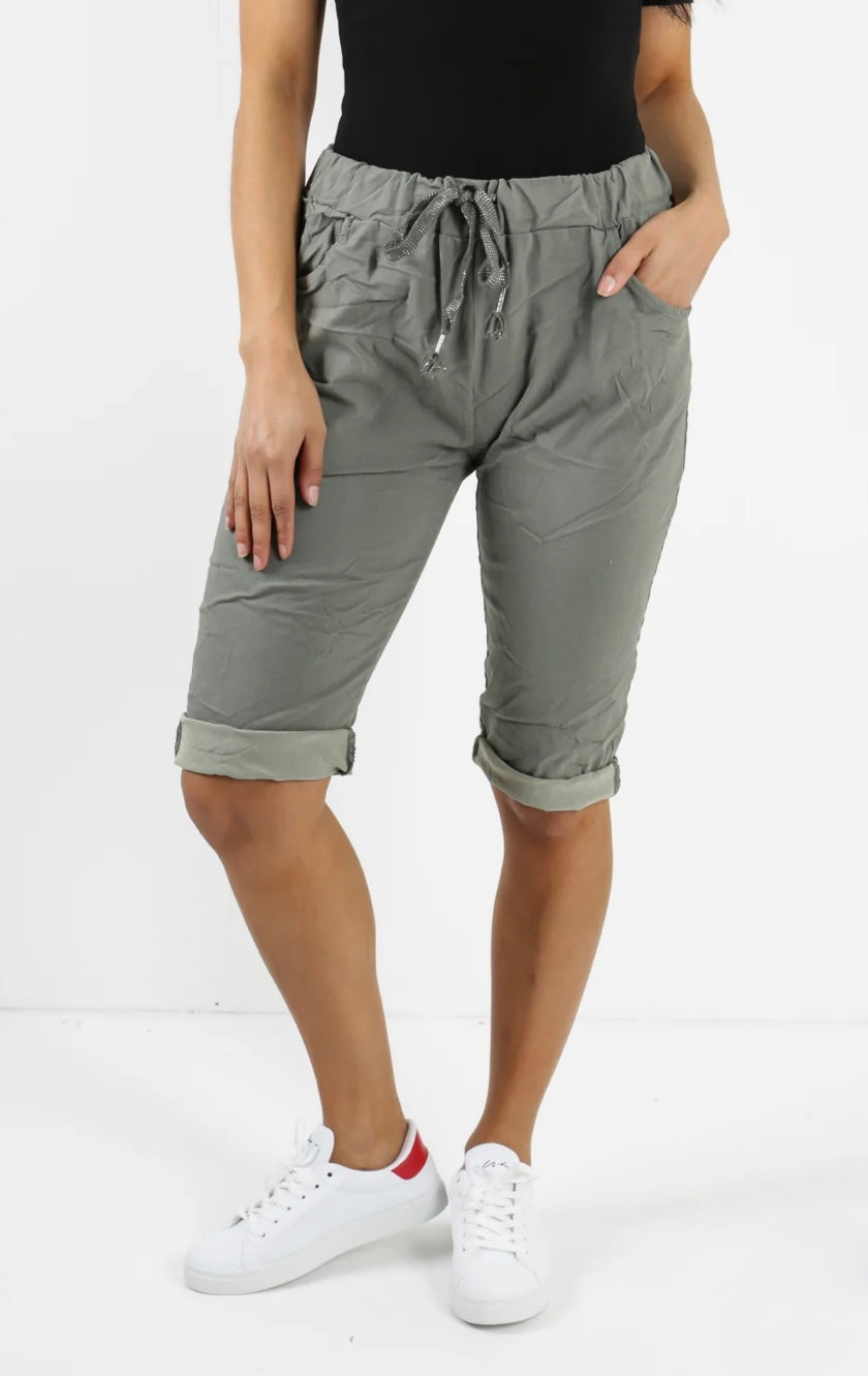 Italian Plain Magic Stretch Chino Shorts