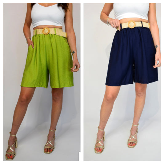 Crochet Belt Italian Shorts