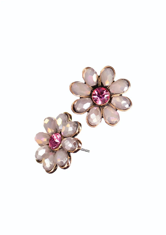 Daisy Maisy Studs - Cyclamen Opal / Fuchsia