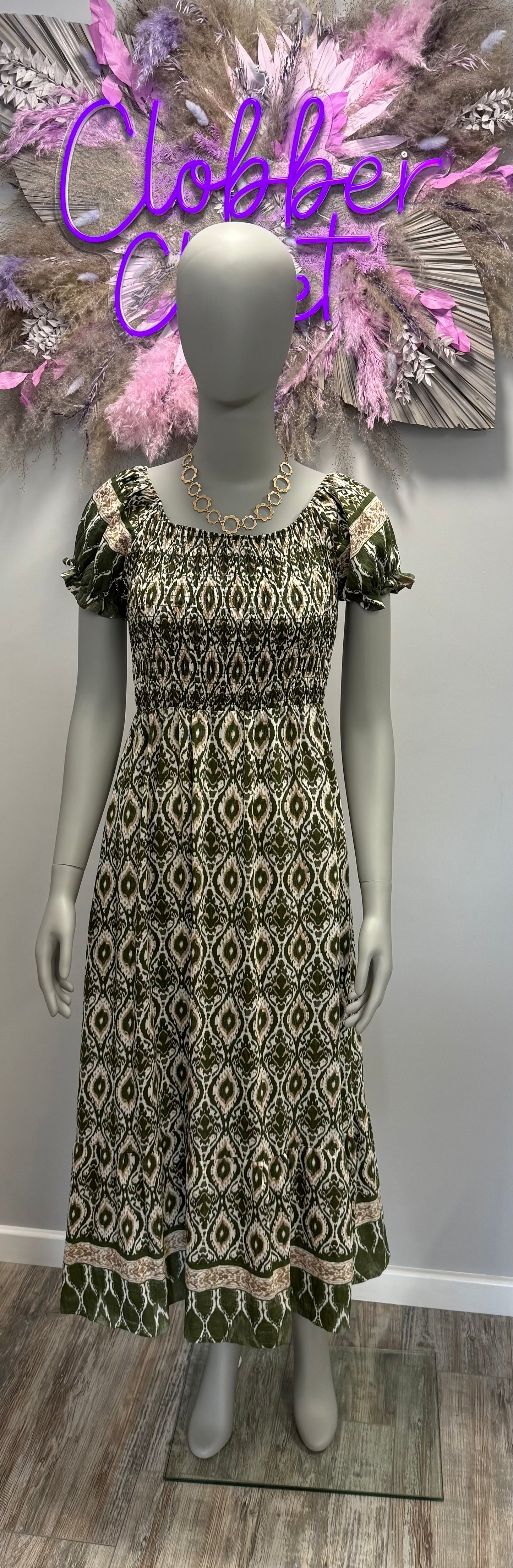 Ria Rouched Chest Maxi Dress