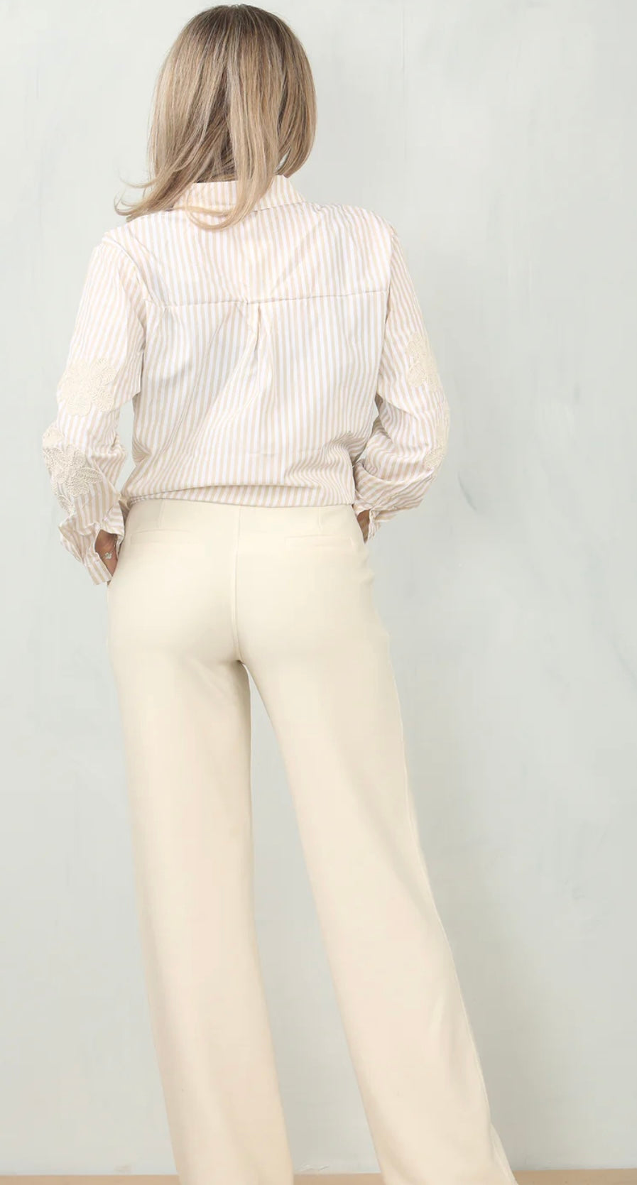 Glenda Relaxed Fit Scuba Trousers