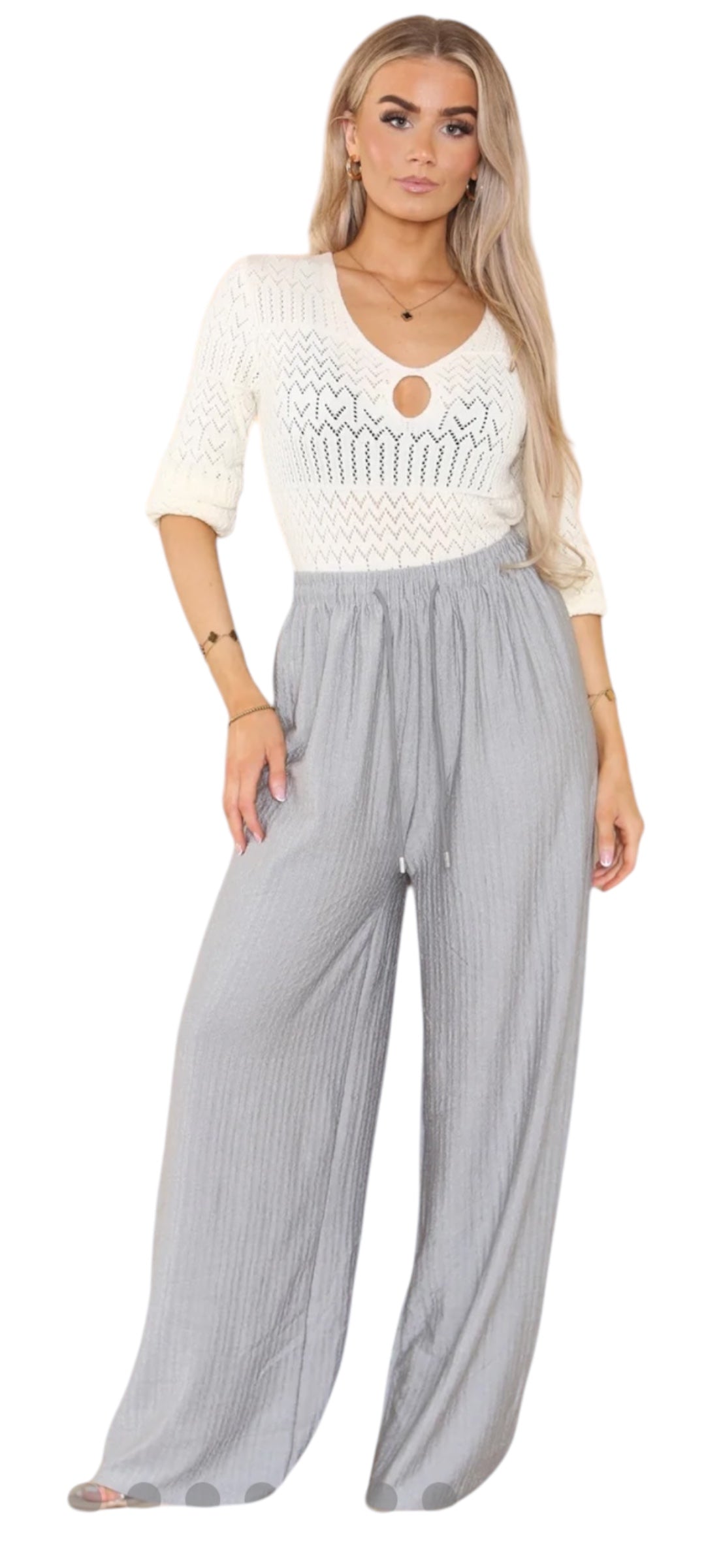 Textured Trouser