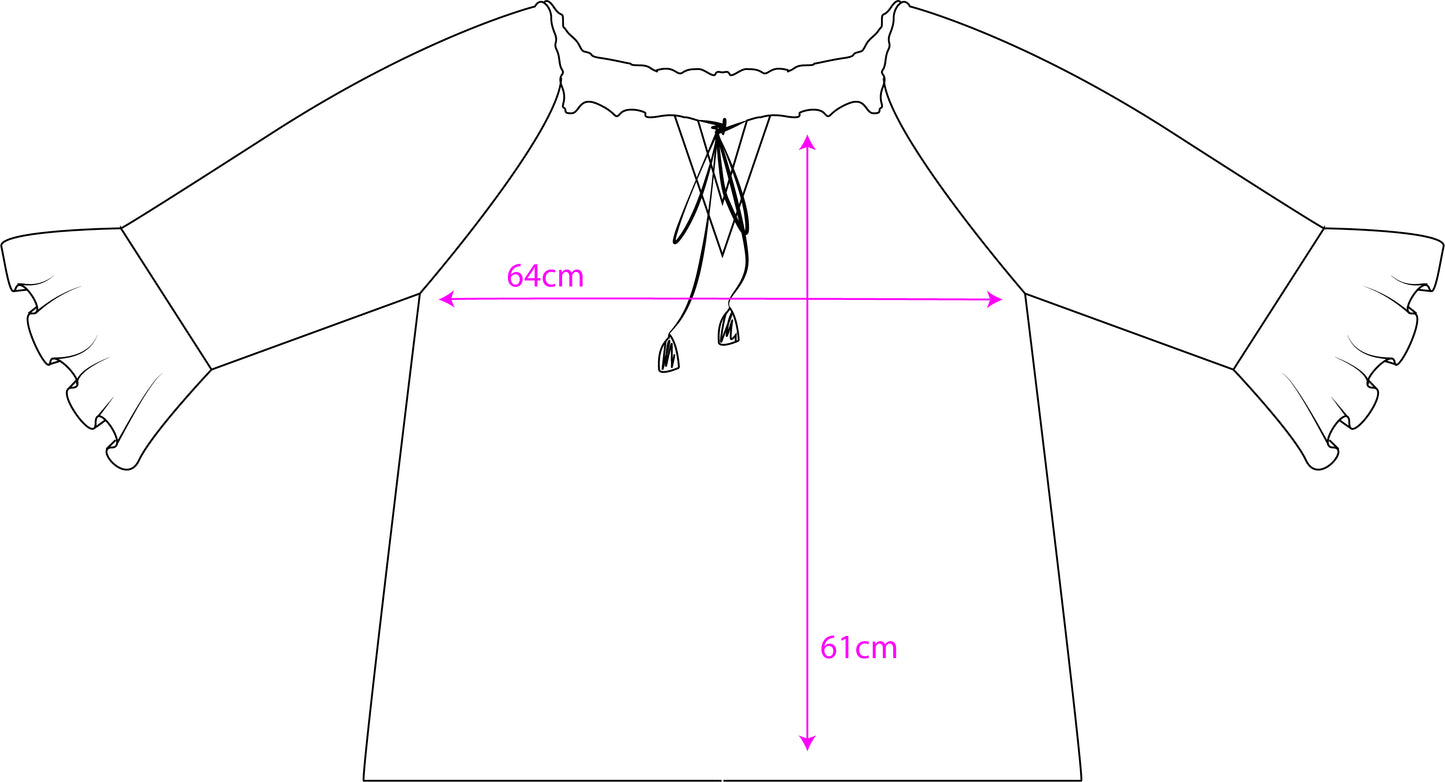 Plus Size Italian Animal Print Bardot Blouse