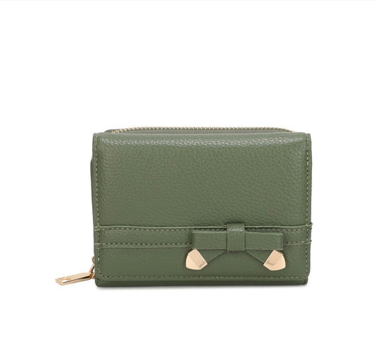 Green Bow Purse