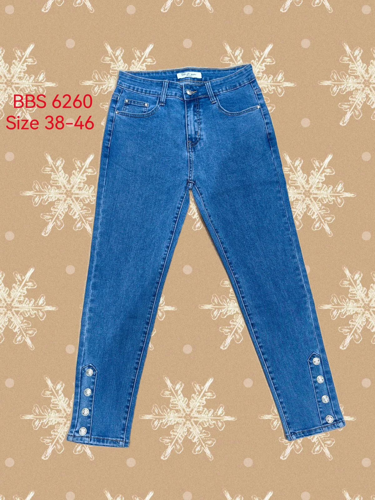 Silver Button Grazer Slim Fit Jeans