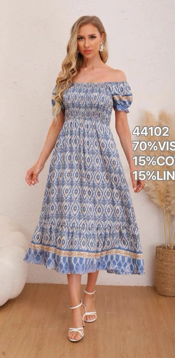 Ria Rouched Chest Maxi Dress