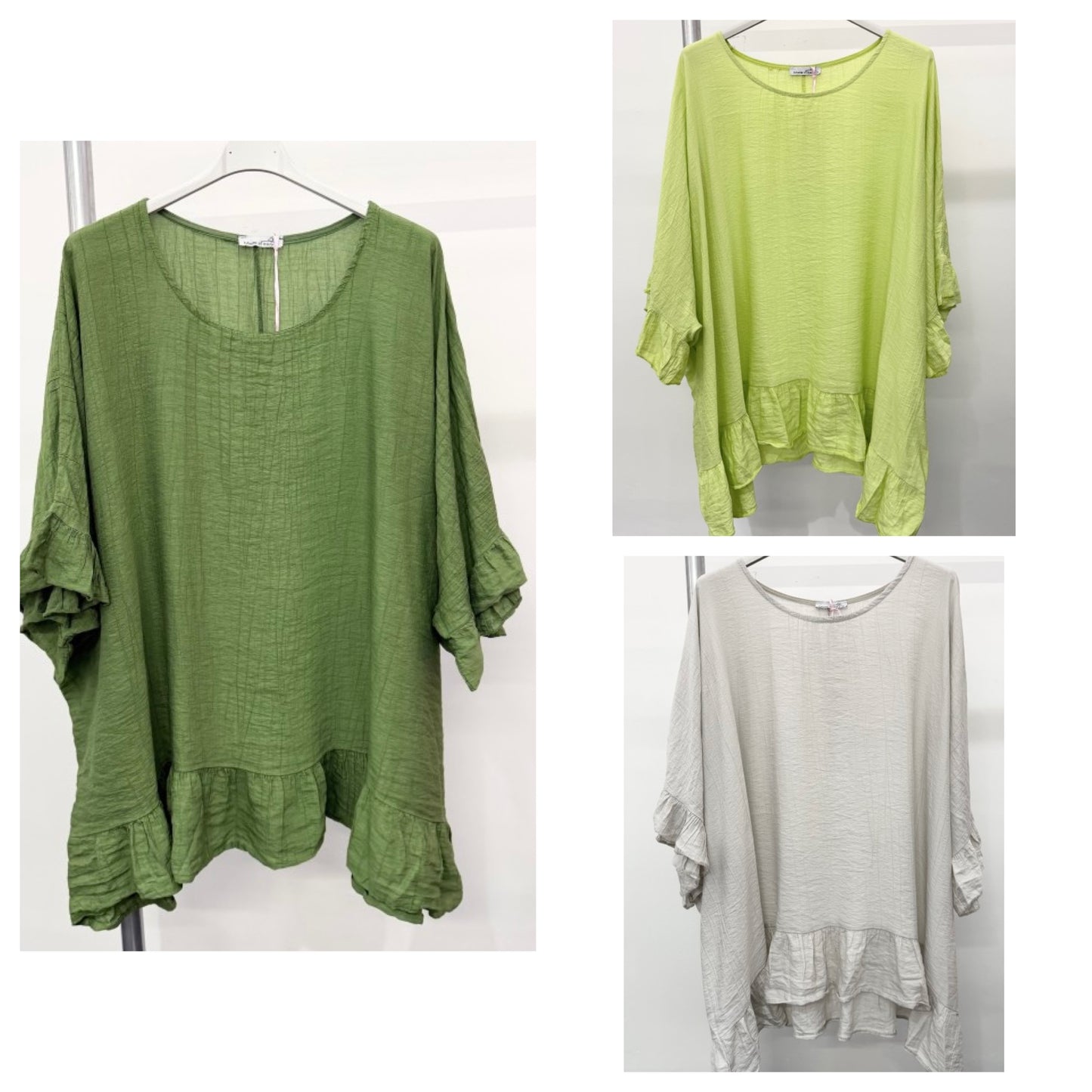 Plus Size Frill Hem Top