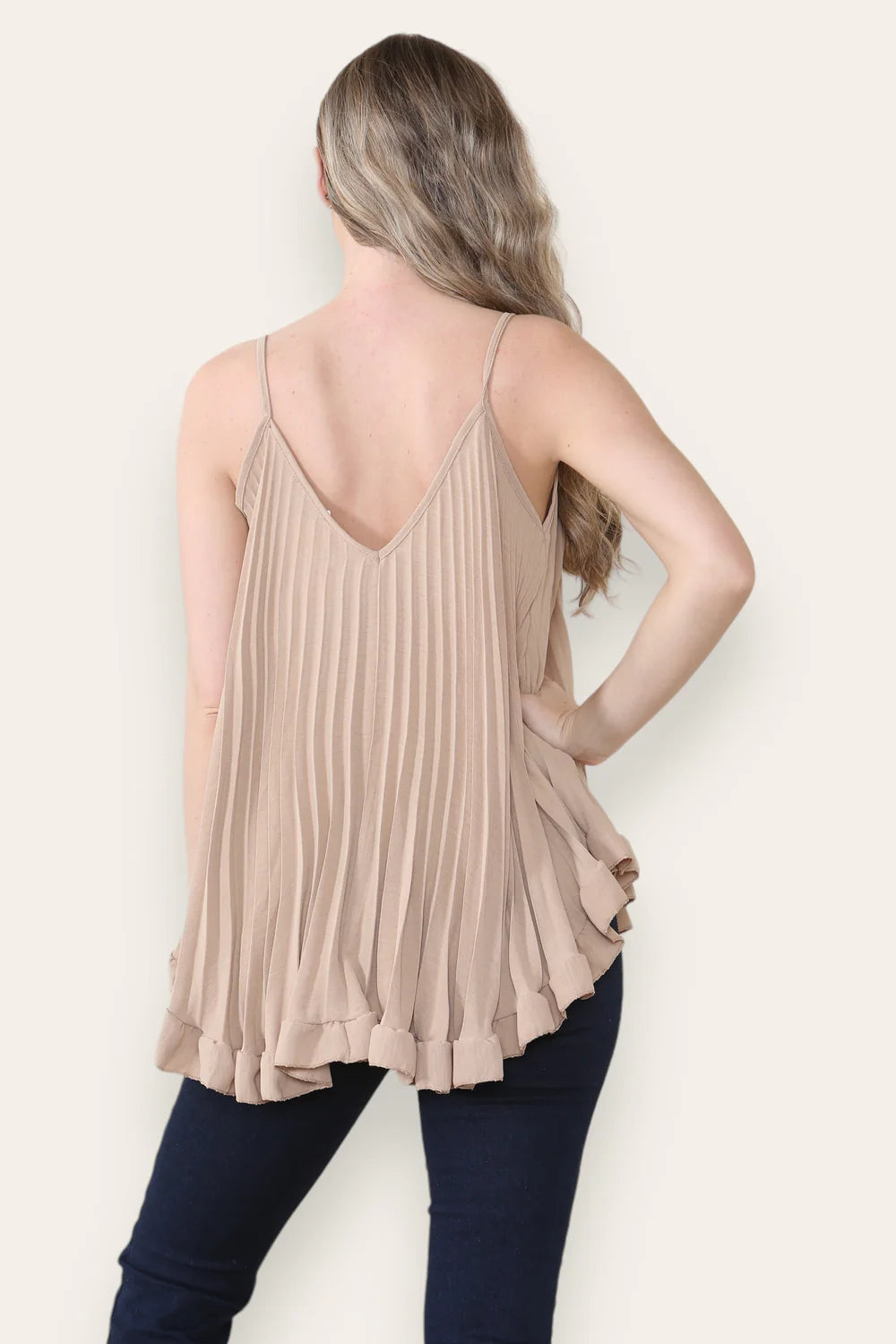Italian Basic Pleat Frill Vest