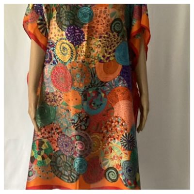 Circle Silk Beach Cover Up