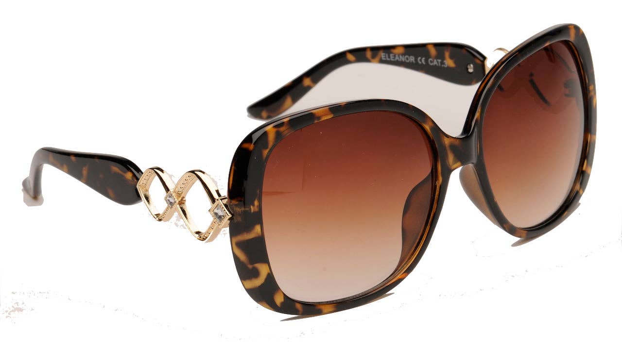 Eleanor - Ladies Fashion Sunglasses- Black or Brown