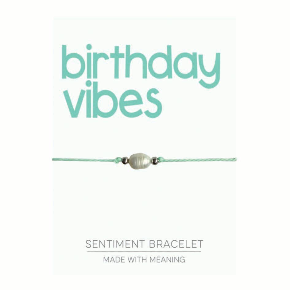 Birthday Vibes Sentiment Bracelet