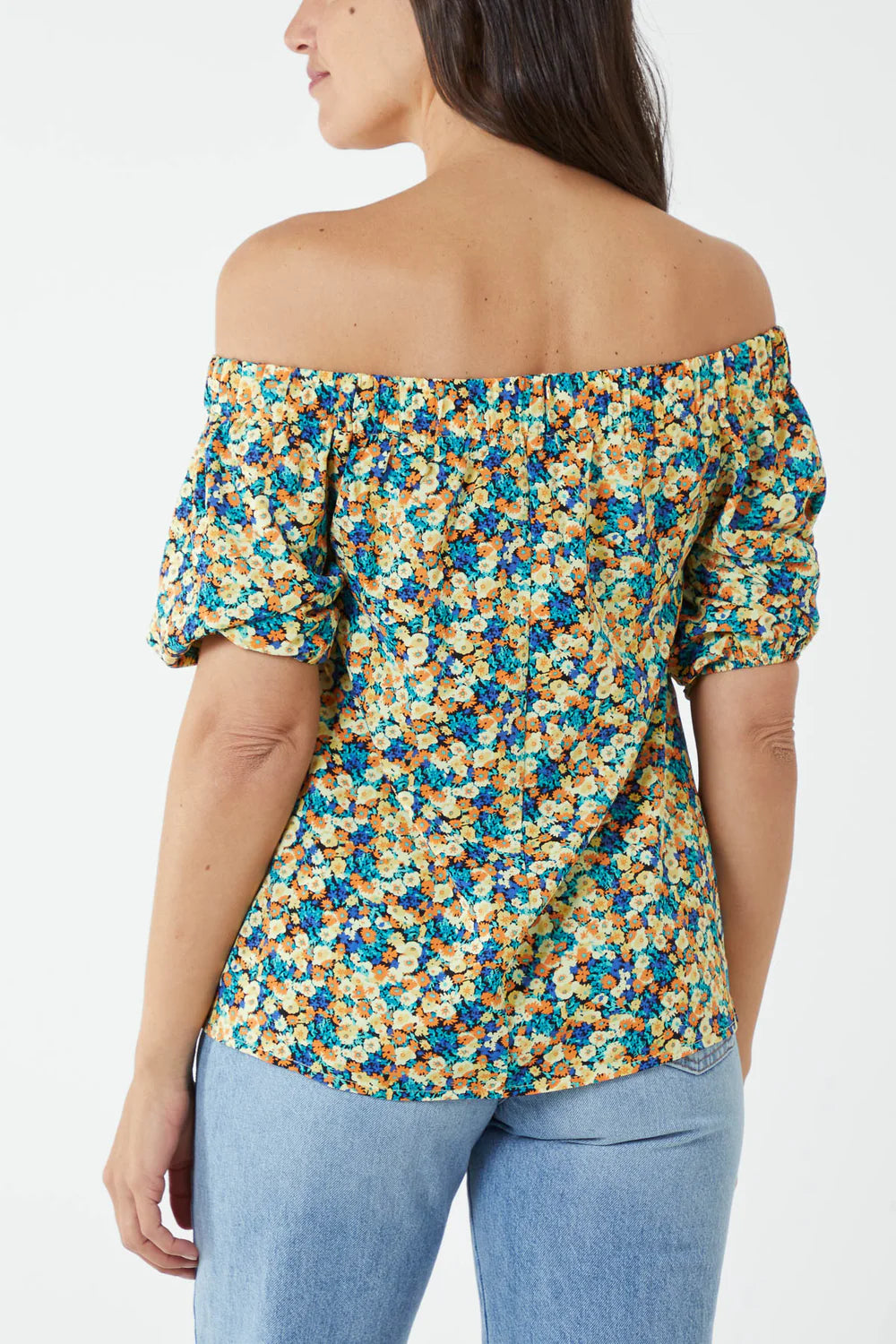 Debbie Ditsy Floral Bardot Top