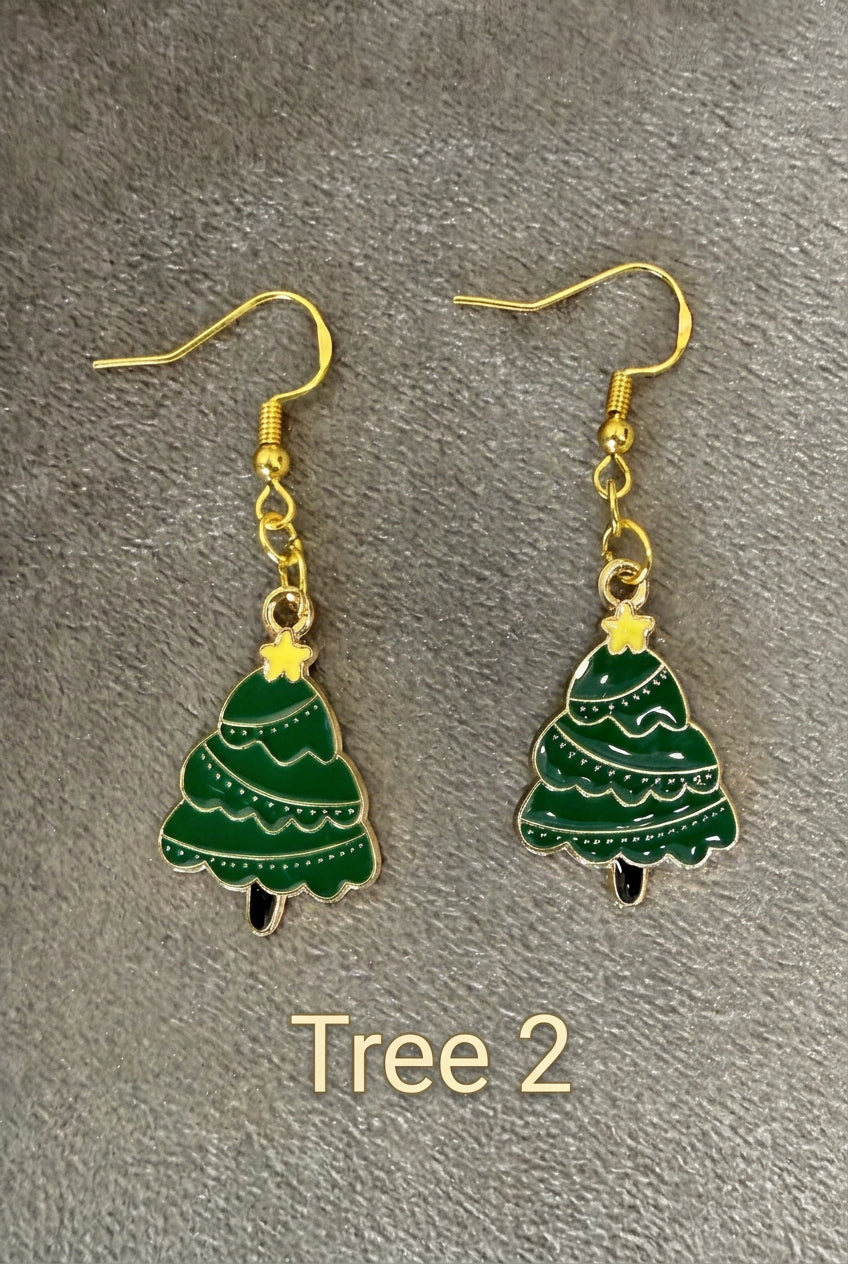 Christmas Dangle Drop Earrings