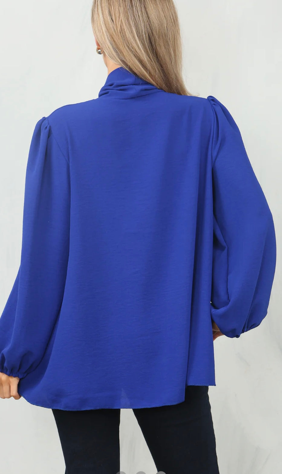 The Amy Bow Tie Neck Blouse