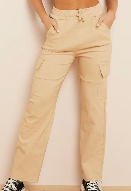 Piper Casual Cargo Trouser - Beige